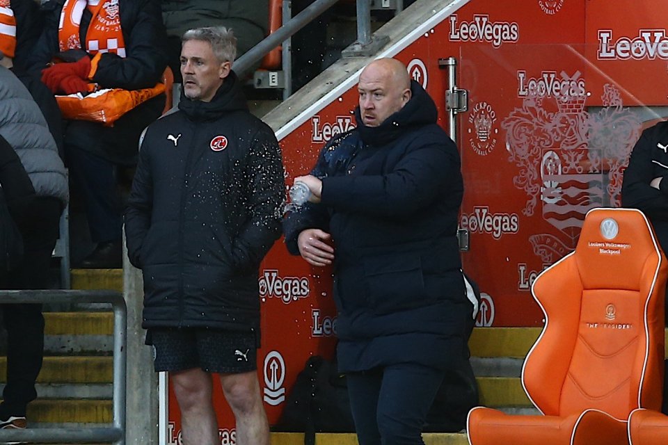 Charlie Adam appeared to wash bird poo off his coat on his return to Blackpool