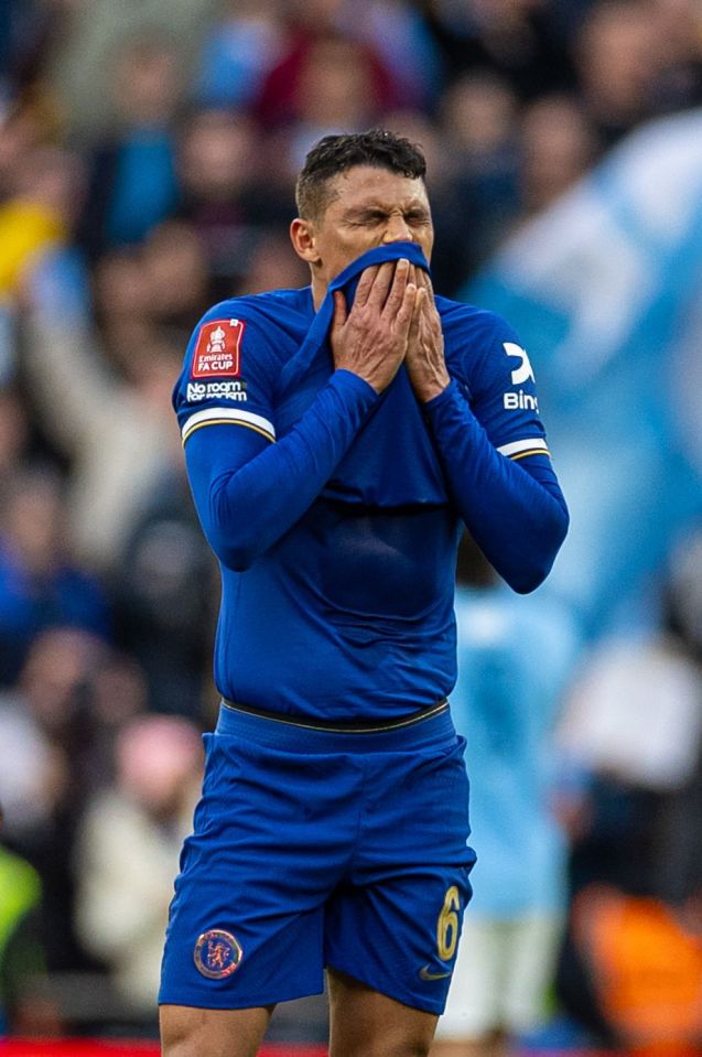 The 39-year-old was in tears after crashing out of the FA Cup on Saturday against Manchester City