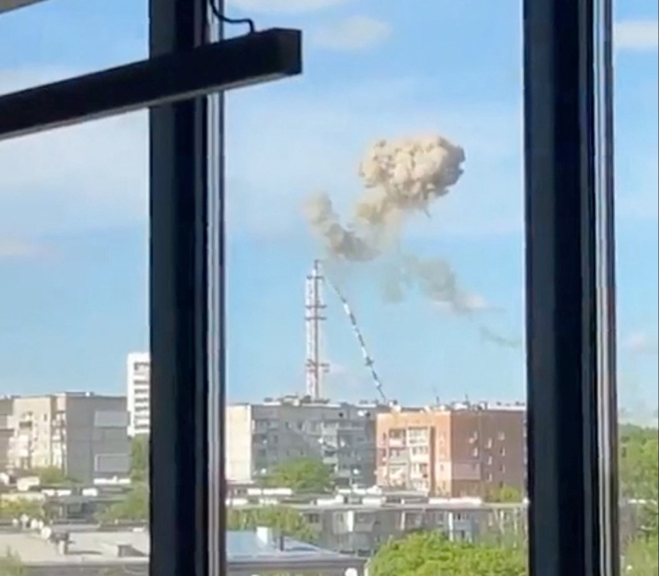 It crashed to the ground after the latest Russian attack on Kharkiv