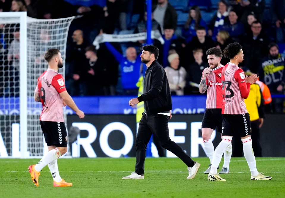 Southampton manager Russell Martin was quizzed after a costly drubbing