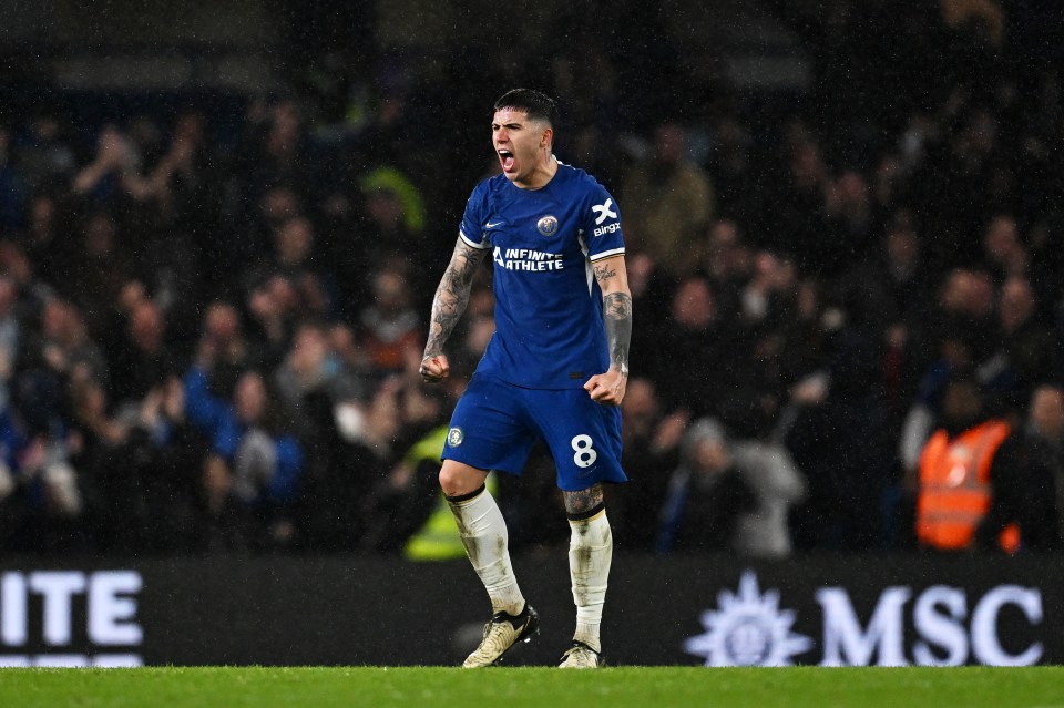 Fernandez celebrates Chelsea's last-gasp win