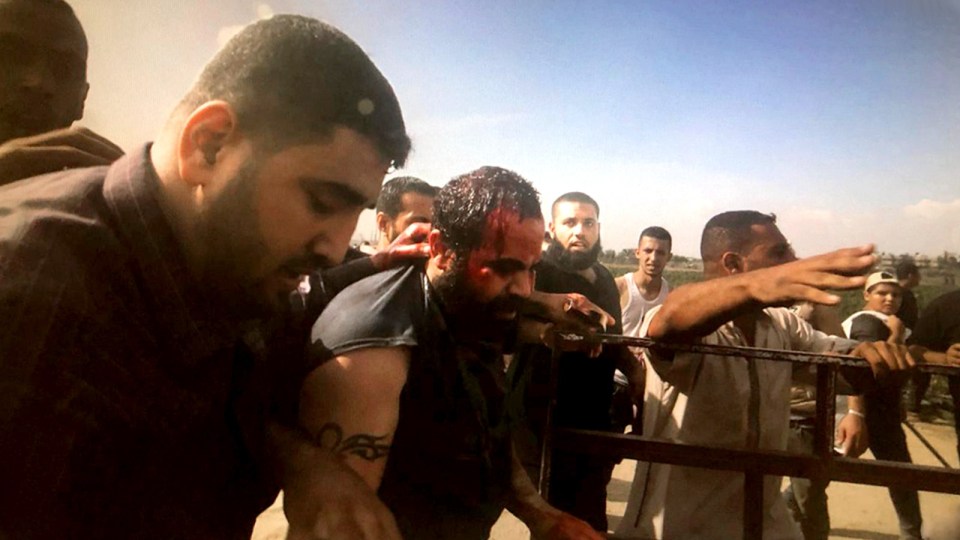 Yarden Bibas seen covered in blood following his capture