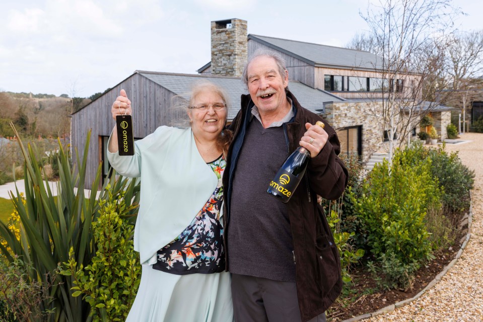 Rose and Chris Doyle have won a £3million pad in Cornwall