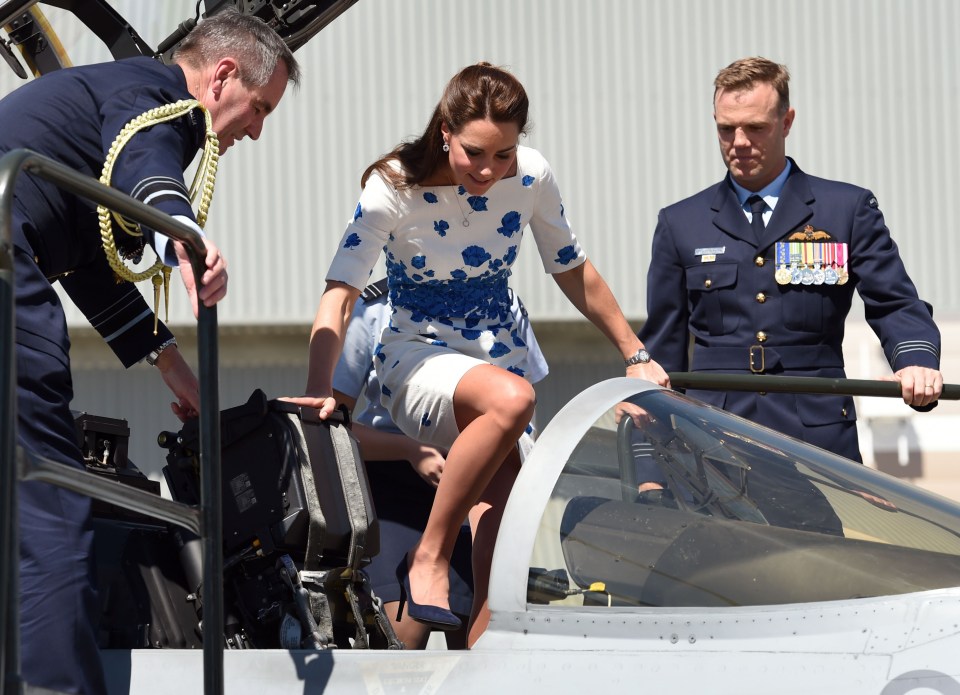 Stephen Chappell (R) with Catherine, the Princess of Wales