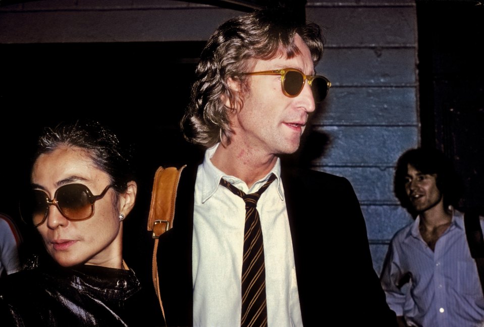 Former Beatle John Lennon and his wife Yoko Ono are pictured before a recording session of his final album ‘Double Fantasy’ in August 1980