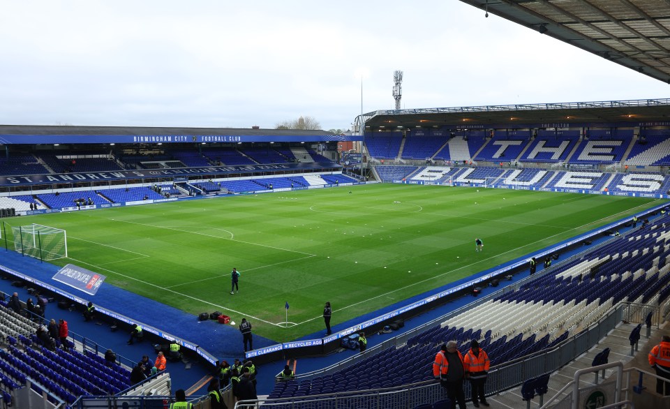 Birmingham are set to leave St Andrew's