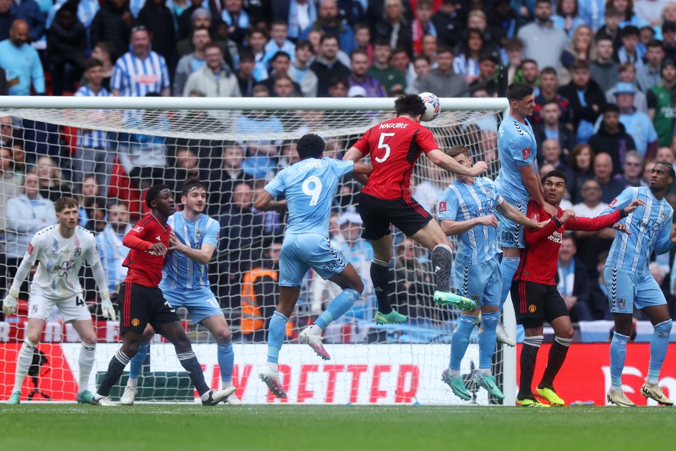 Harry Maguire scored a towering header