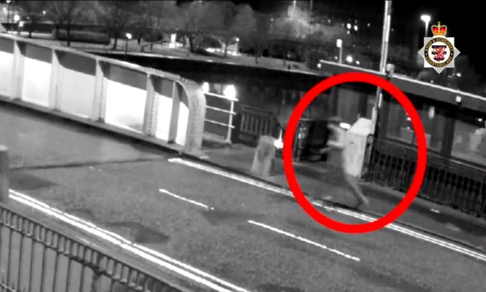 CCTV shows the young man's last movements