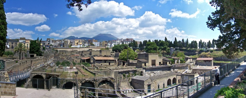 Herculaneum pictured in modern times