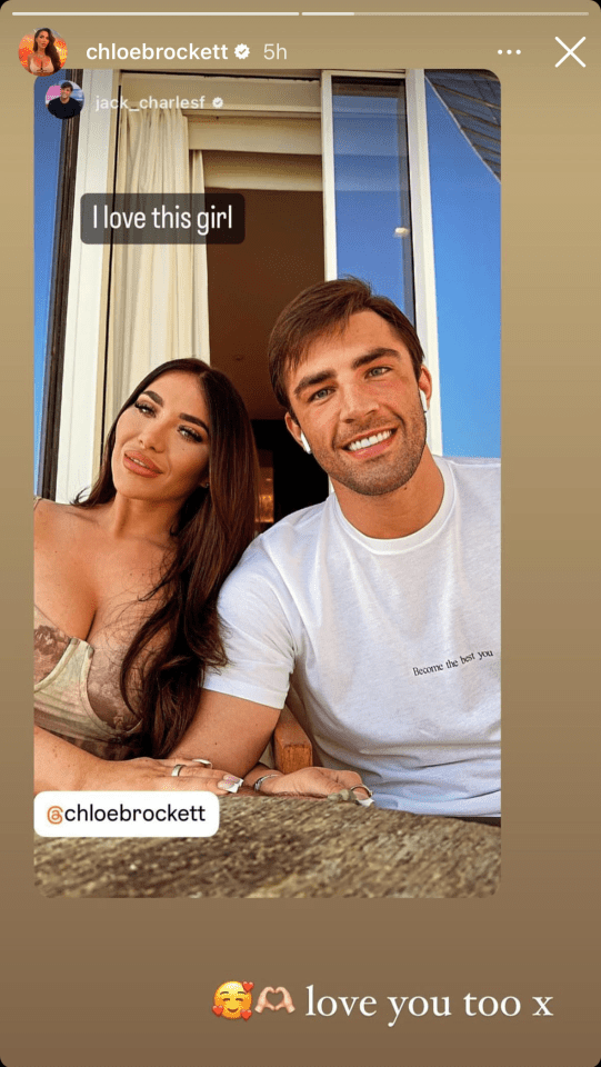 Chloe Brockett's troubled romance with Jack Fincham has taken a huge step forward