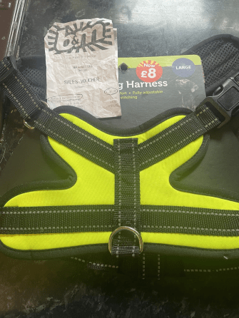 A B&M shopper managed to find a dog harness for just 10p in their local branch