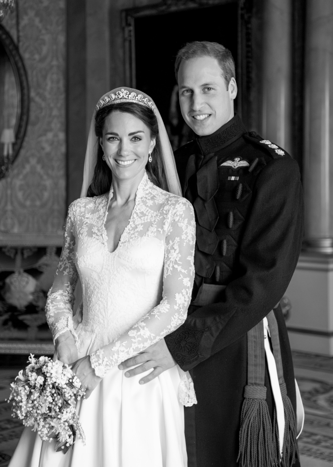 A recently released unseen portrait celebrating Will and Kate's 13th wedding anniversary