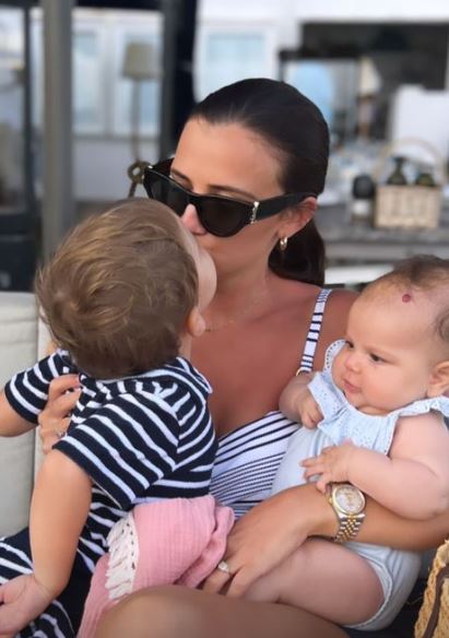 Lucy recently opened up on the ‘struggles’ of parenting while Ryan is away