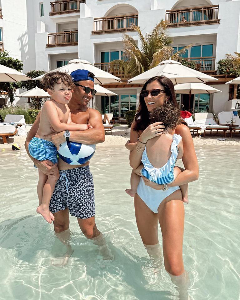 She shares two kids with fiance Ryan Thomas, 39