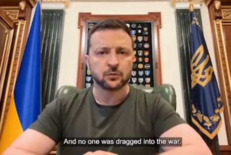 Zelensky last night pushed for 'unity' from the West in its protection of Ukraine