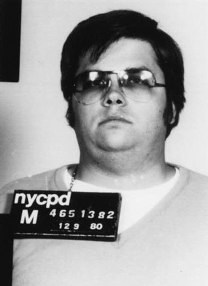 John Lennon’s assassin Mark David Chapman poses for a mugshot on December 9, 1980