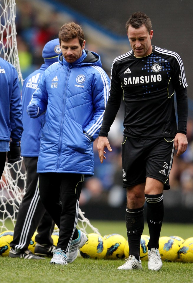 Villas Boas with Terry at Chelsea in 2011