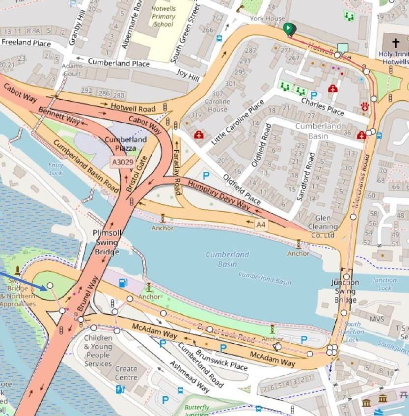 A map showing the route Jack took before his last confirmed sighting at 3.15am