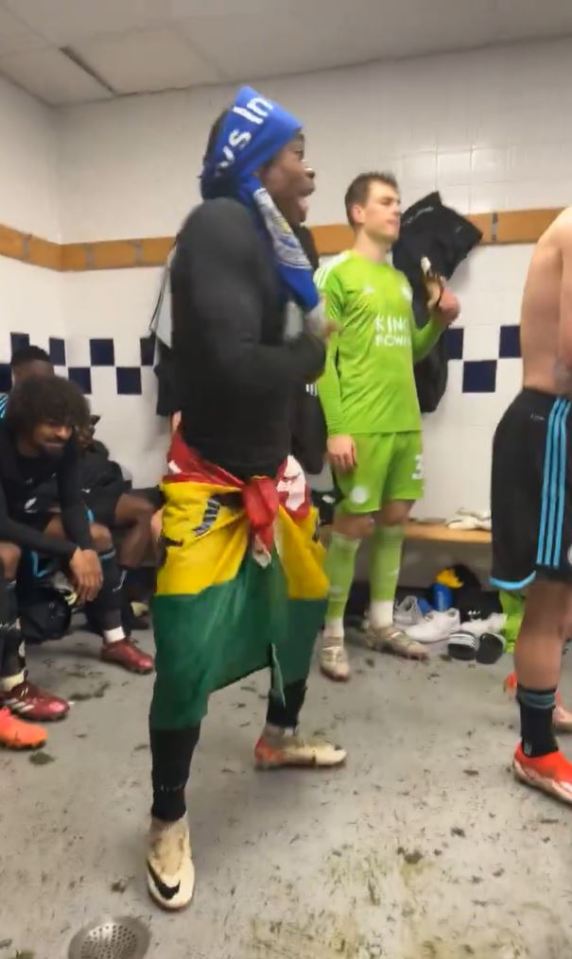 The exciting winger turned the dressing room into a dance floor