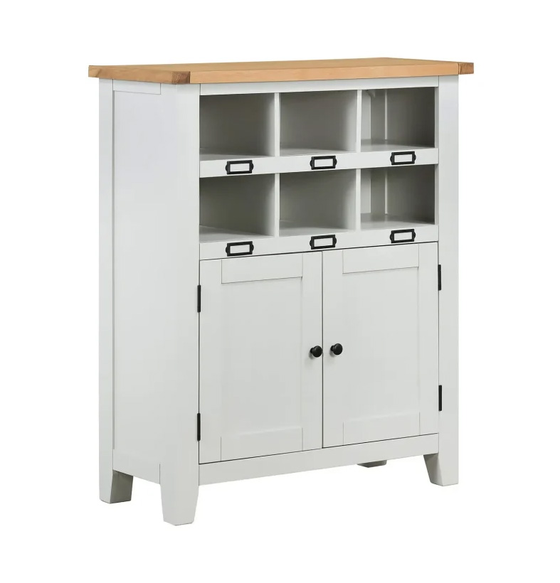 Ashstead oak and ivory-colour shoe cupboard, £200 at Homebase