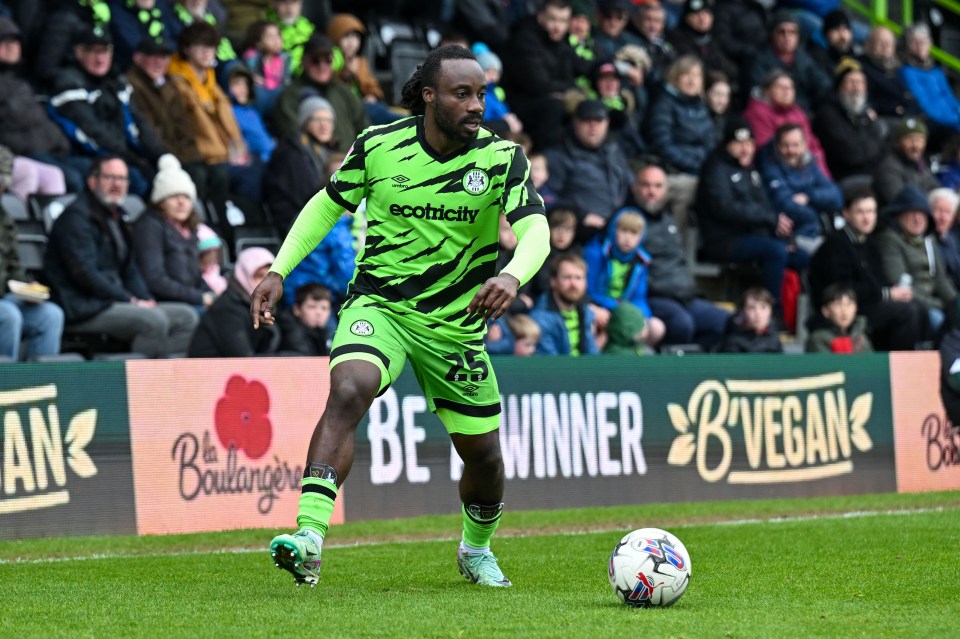 He has now been released by Forest Green Rovers