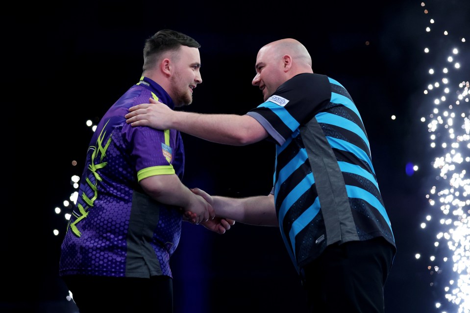 Littler celebrates victory over Rob Cross