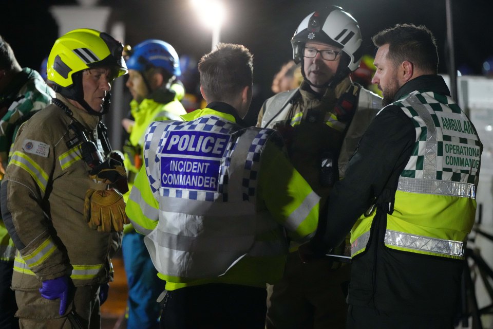 Emergency services evacuating a holiday park in West Sussex