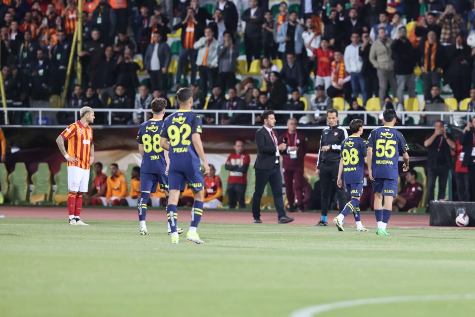 They stormed off the field after conceding inside the first minute of the game