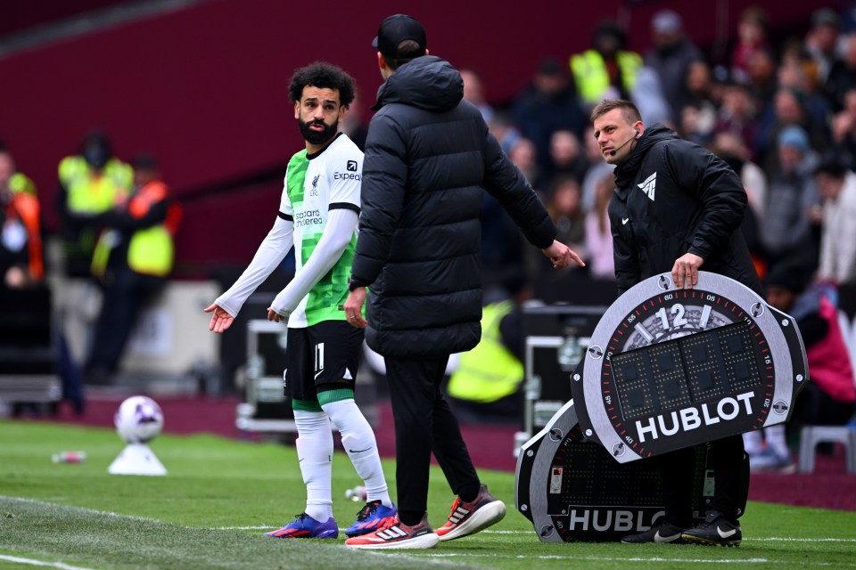 Salah took exception to his gaffer's final words before he was subbed on