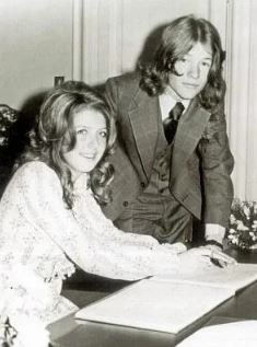 The comedian with first wife Sue, who he split from in 1972