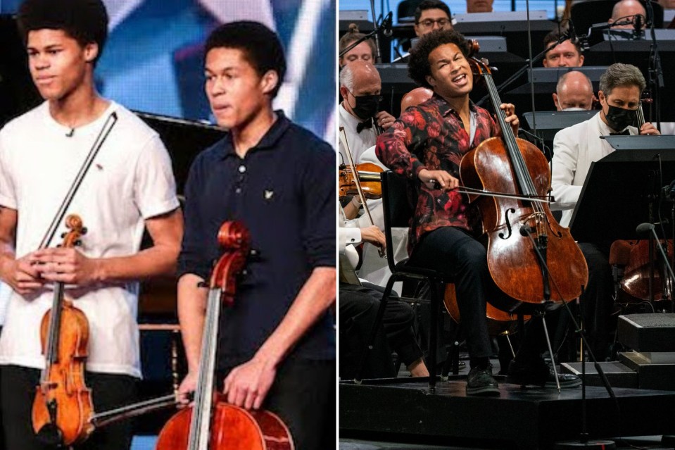 Sheku Kenneh-Mason (right) went on to become BBC’s Young Musician of the Year