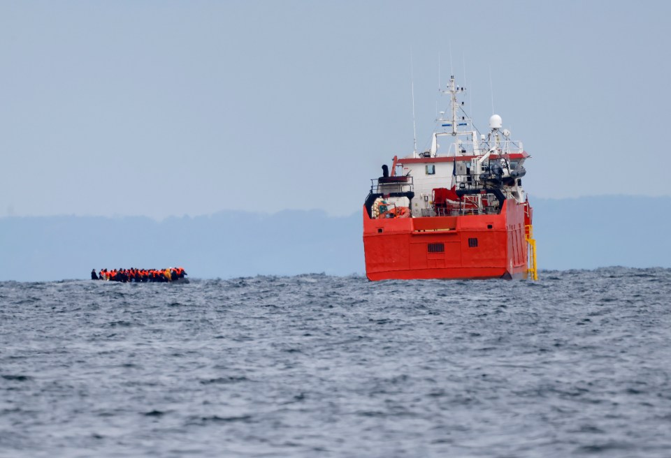 A French patrol boat picked up the dinghy (not the one linked to the tragic deaths)