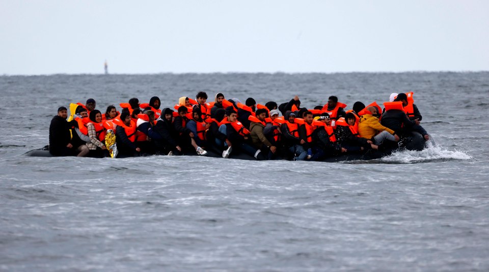 A different dinghy making the crossing today