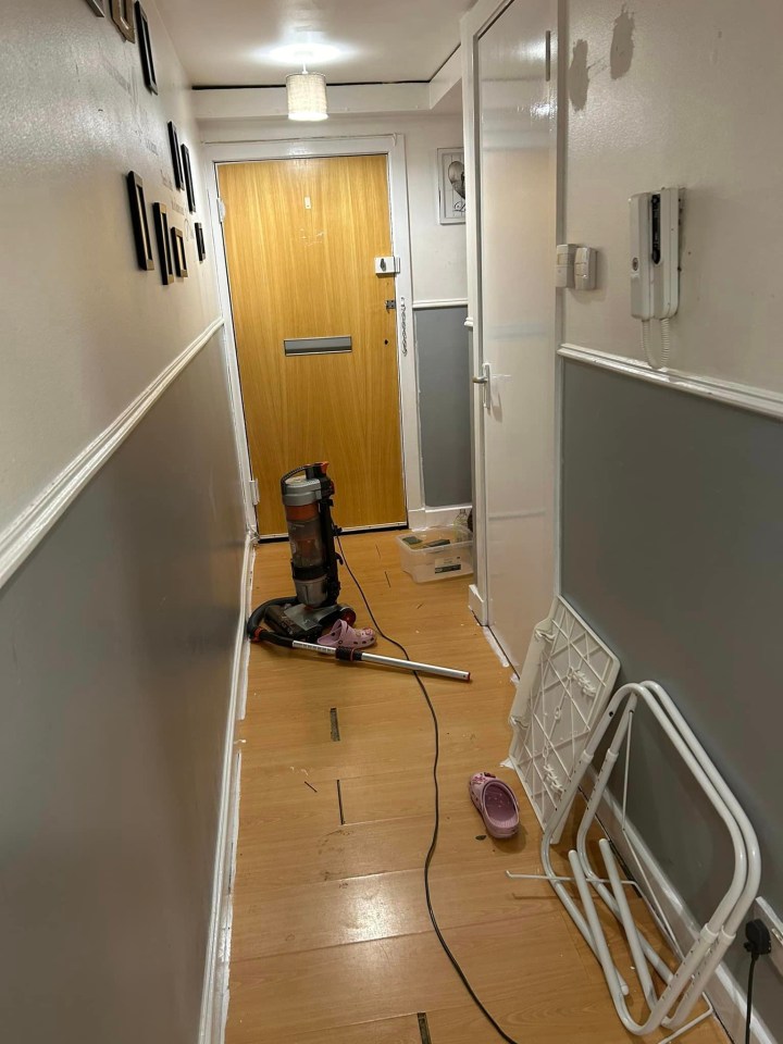 A DIY enthusiast has revealed that she gave her hallway a mega upgrade whilst on a budget