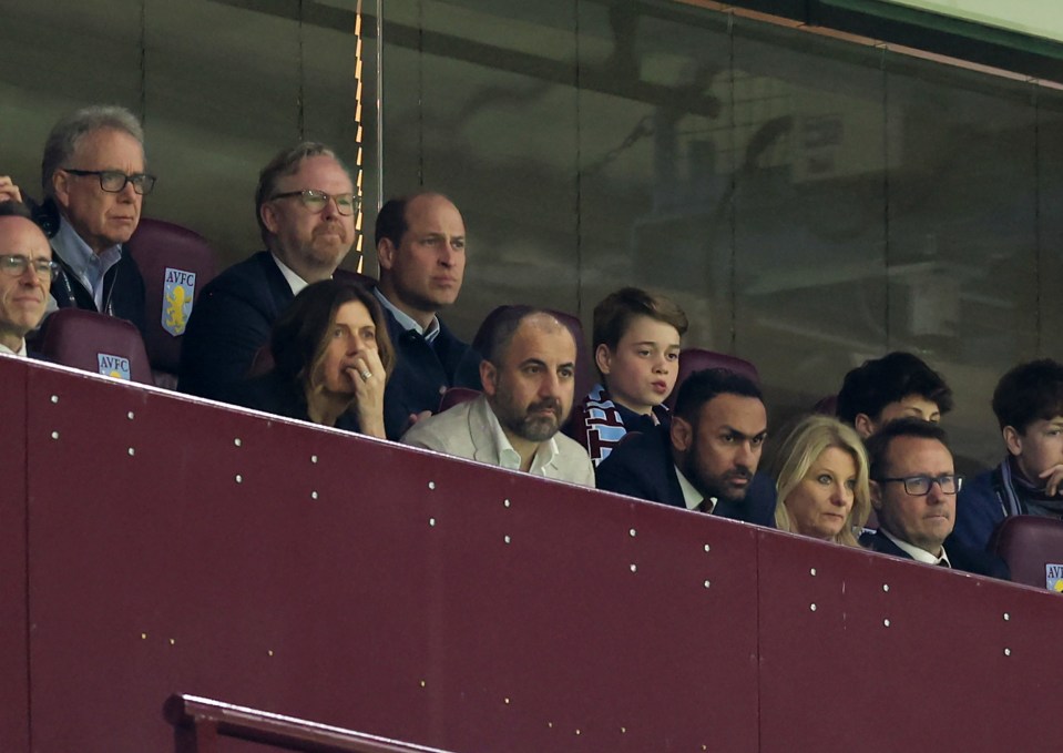 The royals watched intensely from their seats