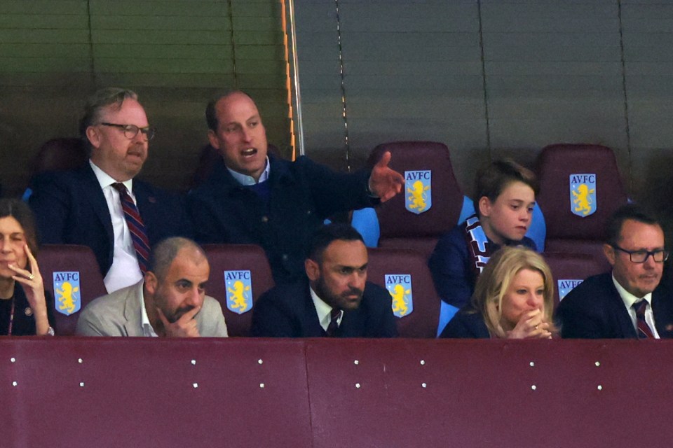 Both father and son are Villa fans