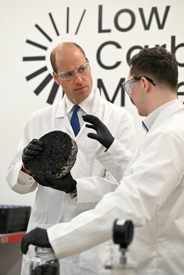 William is visiting Low Carbon Materials, in Seaham, a finalist in his 2022 Earthshot Prize