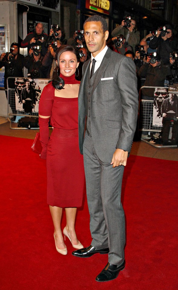 Ferdinand with his first wife Rebecca in 2009 who sadly passed away aged just 34