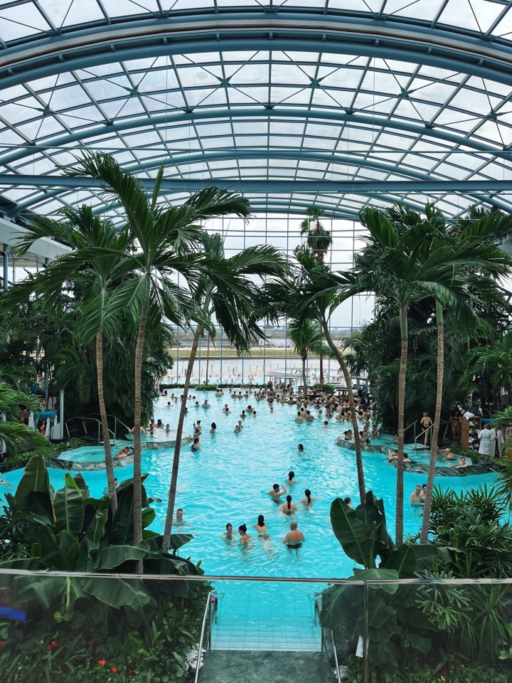 The pair booked a holiday to Therme Bucharest in Romania