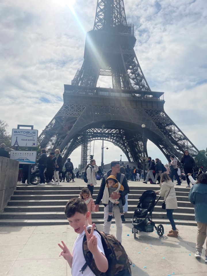 Stefanie Curran flew to Paris with her kids to celebrate her birthday