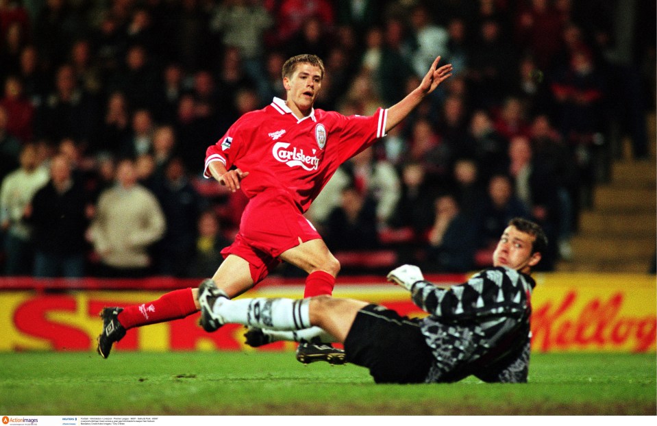 Owen came through the ranks at Liverpool and spent eight years in the first-team