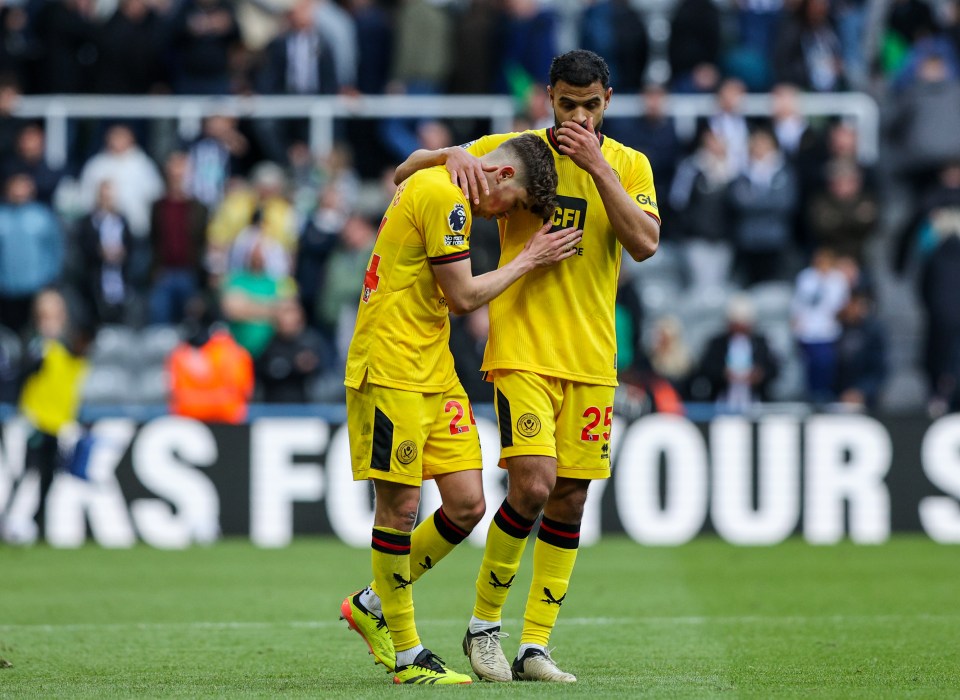 Sheffield United have been relegated pending the outcome of appeals