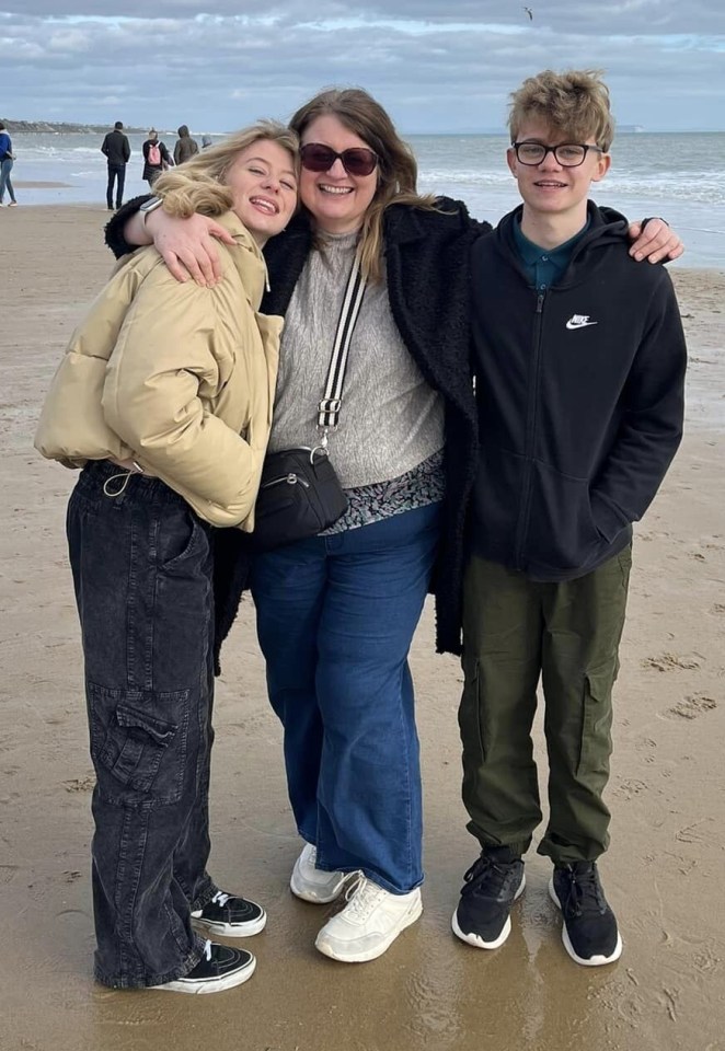 Cecilia with daughter Amelia and son Arthur