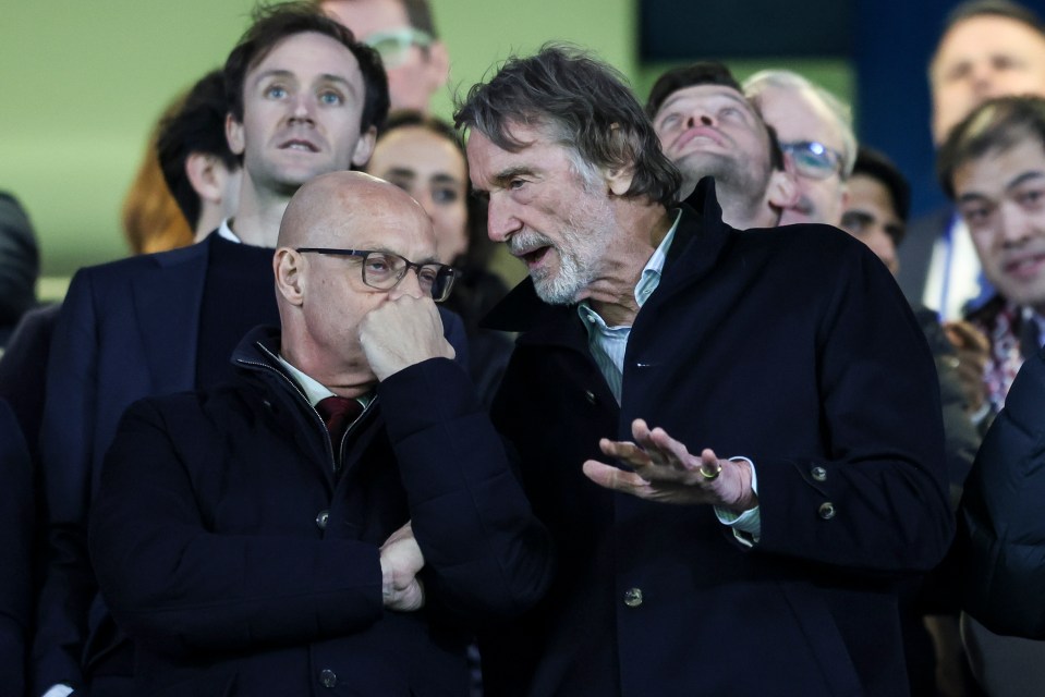 Sir Jim Ratcliffe was in the stands at Stamford Bridge