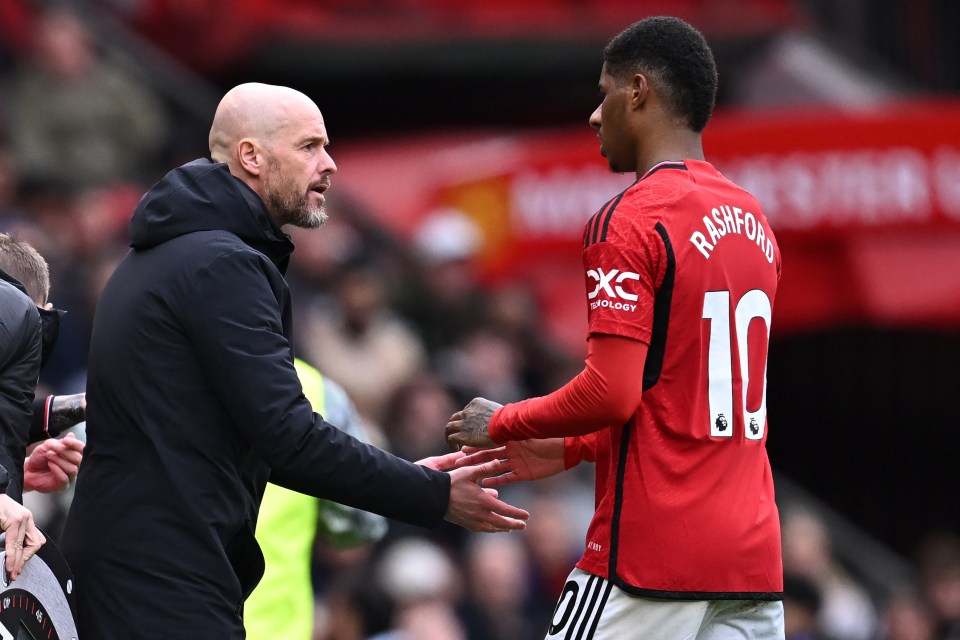 Marcus Rashford added to Man Utd’s injury woes when he was subbed off