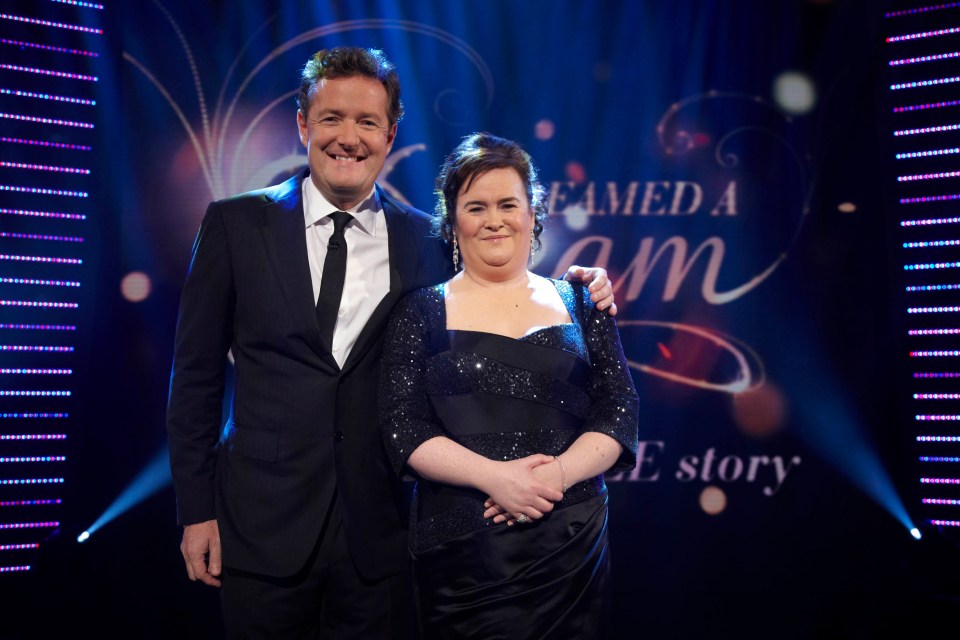 Susan Boyle lost her temper after Piers Morgan complimented another singer on BGT