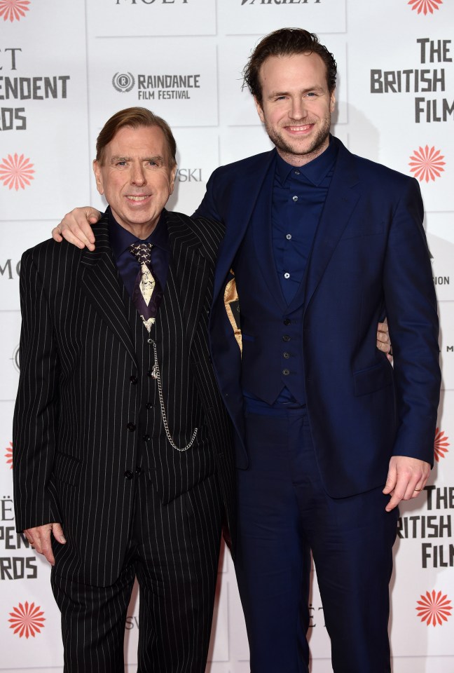 Timothy Spall with his Rafe Spall