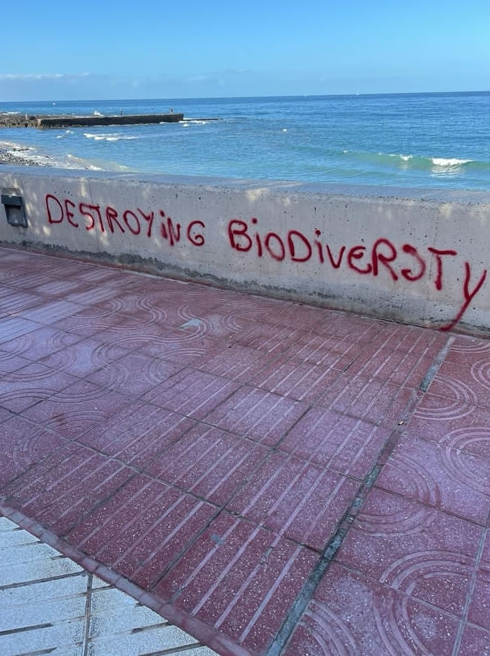 The protesters are concerned about the environmental effects of tourism