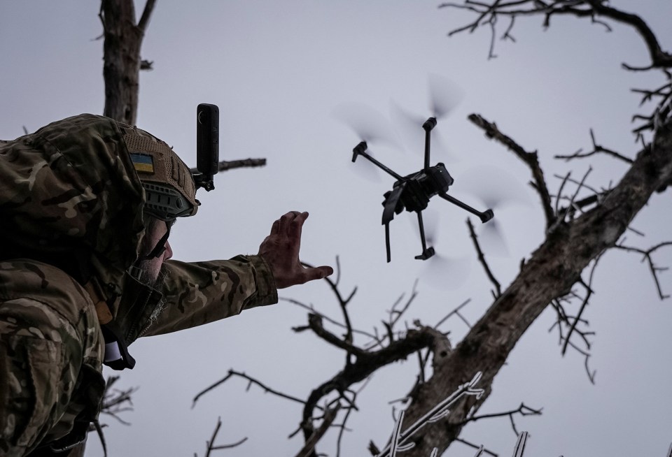 The modified quadcopter is launched into the sky