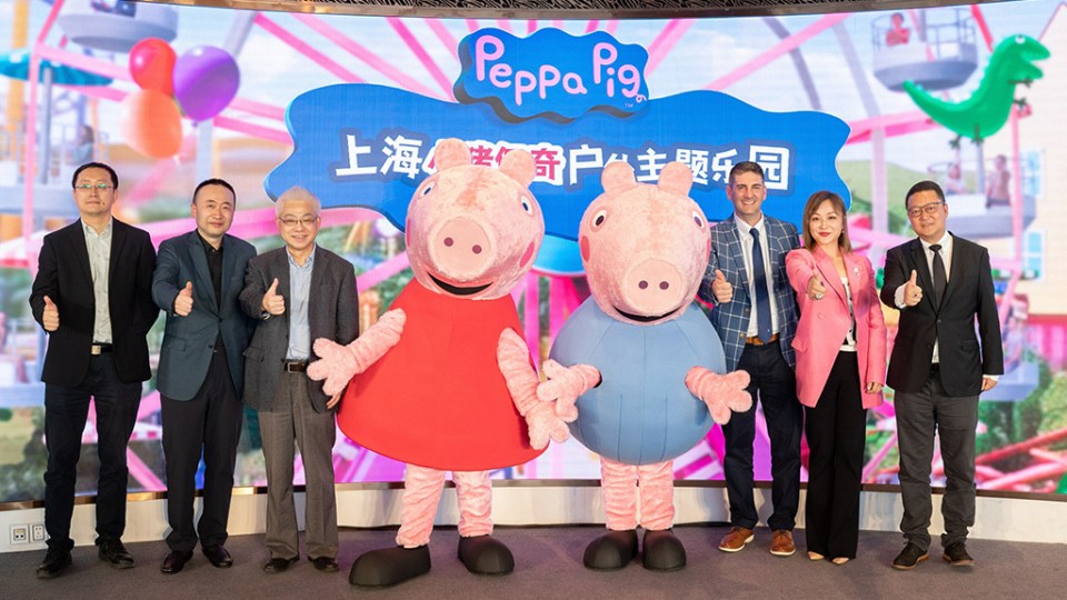 The new Peppa Pig theme park will open in Shanghai in 2027